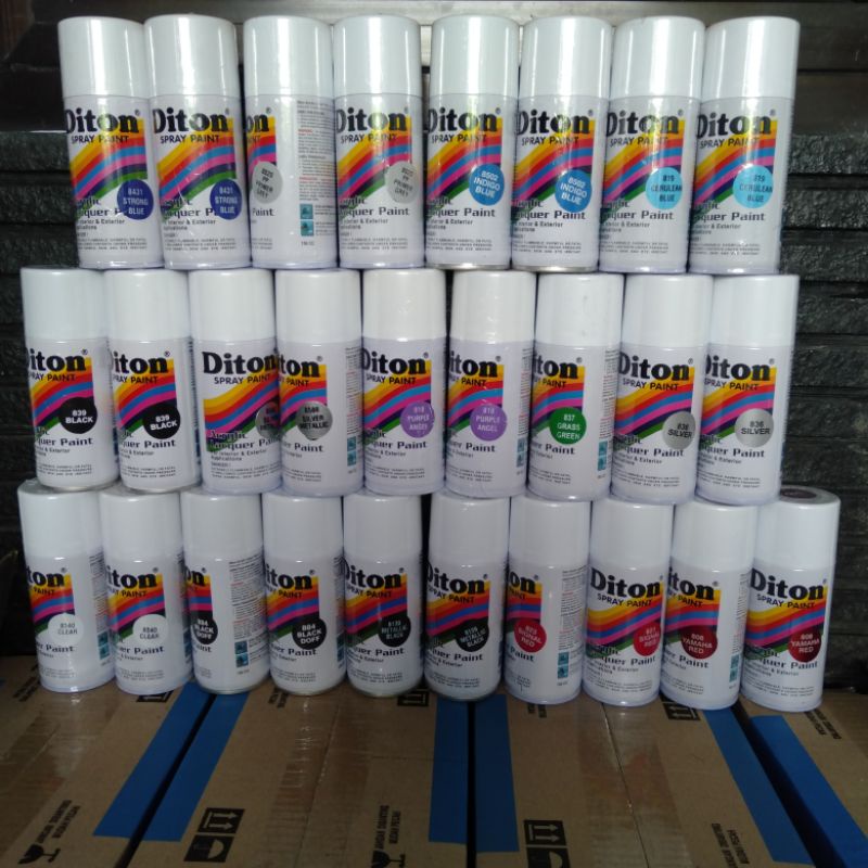 D2. Pilok pilox Diton yamaha red 808 orange 814 grass green 837 blue purple 8143 ready stok 150cc
