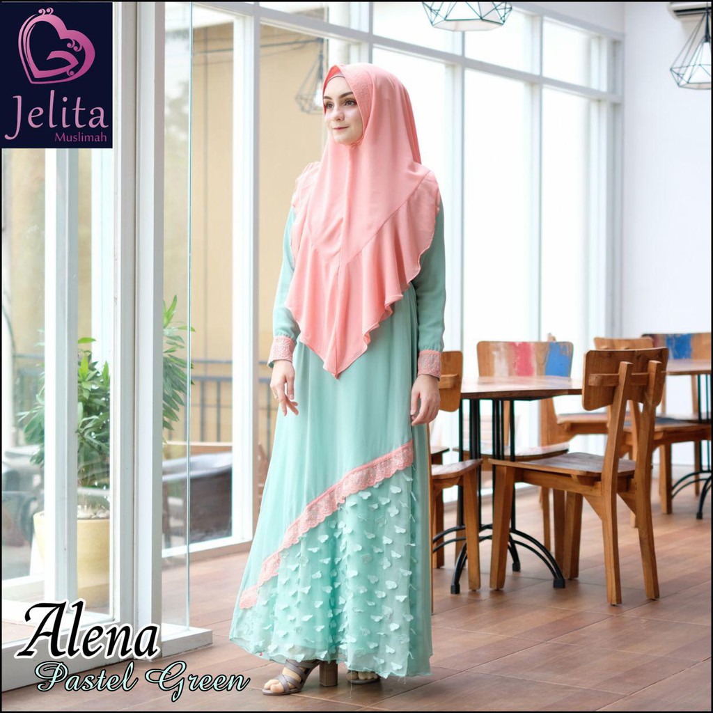 ALENA DRESS JELGANT / JELITA MUSLIMAH GAMIS SYARI