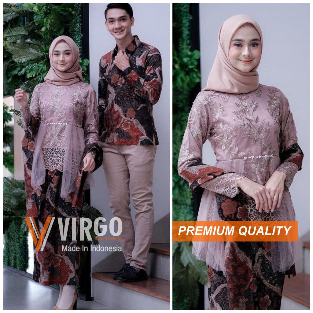 Kebaya Couple Modern, Kebaya Tunangan Lamaran, Kebaya Wisuda, Kebaya Kondangan, Baju Batik Motif Ter
