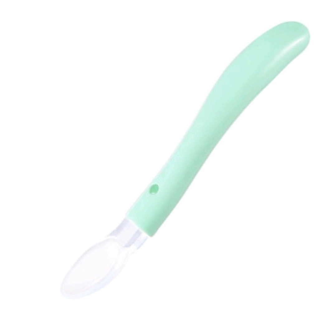 SENDOK MAKAN BAYI SILIKON / SENDOK BAYI SILICONE / BABY SILICONE SOFT SPOON BPA FREE (IP)