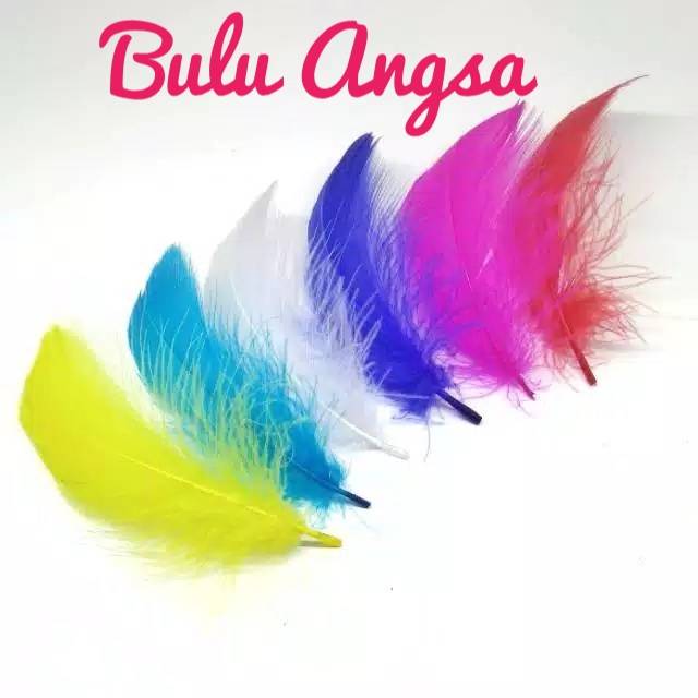 Bulu Angsa Asli Teaser color Alternatif Bulu Mutiara Assist Hook