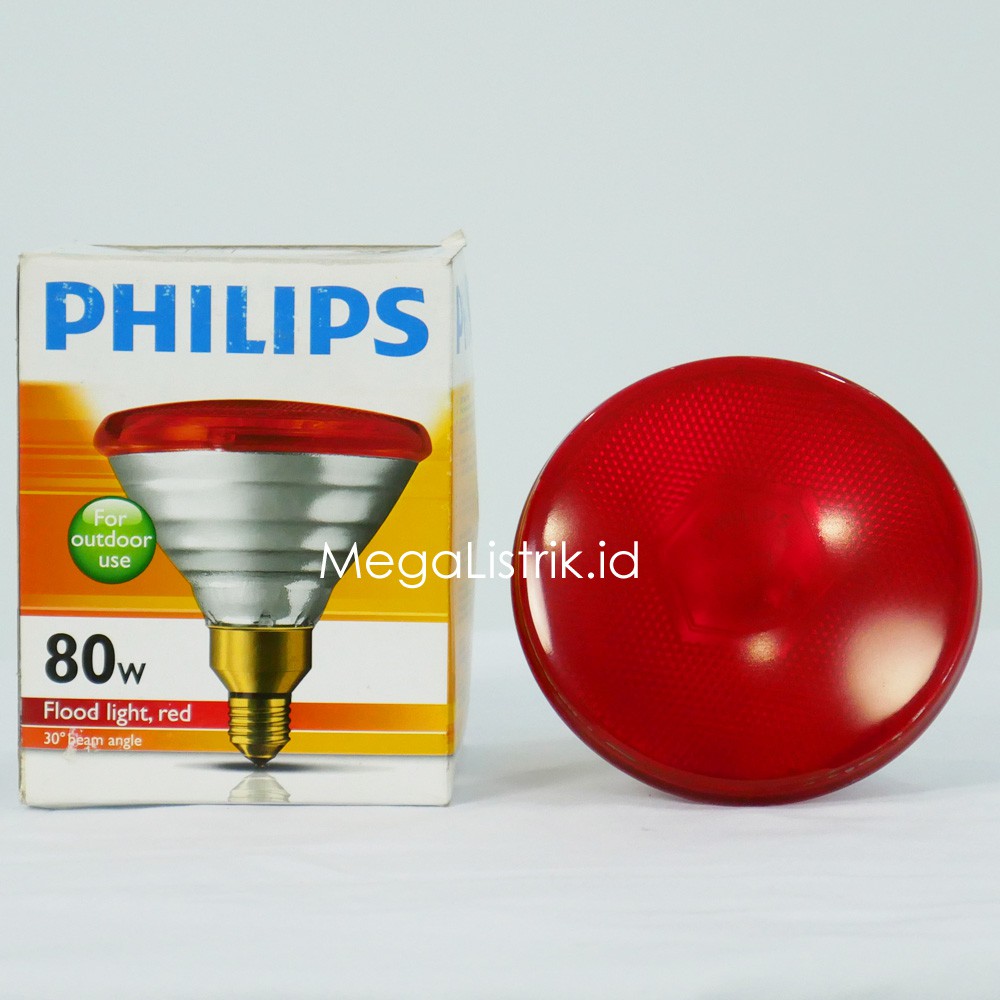 PHILIPS LAMPU SOROT / SPOT LIGHT OUTDOOR PAR38 80 WATT / 80W WARNA E27