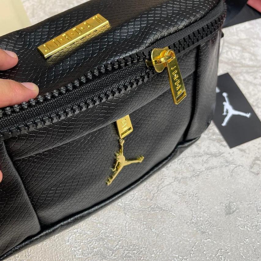 BAYAR DITEMPAT✔️Air Jordan Waistbag Regal Gold FULLSET / Tas Jordan Tas Selempang Tas Pria Tas Wanit