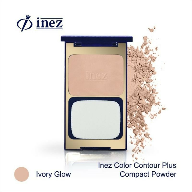 Inez Compact Powder dan refill with puff