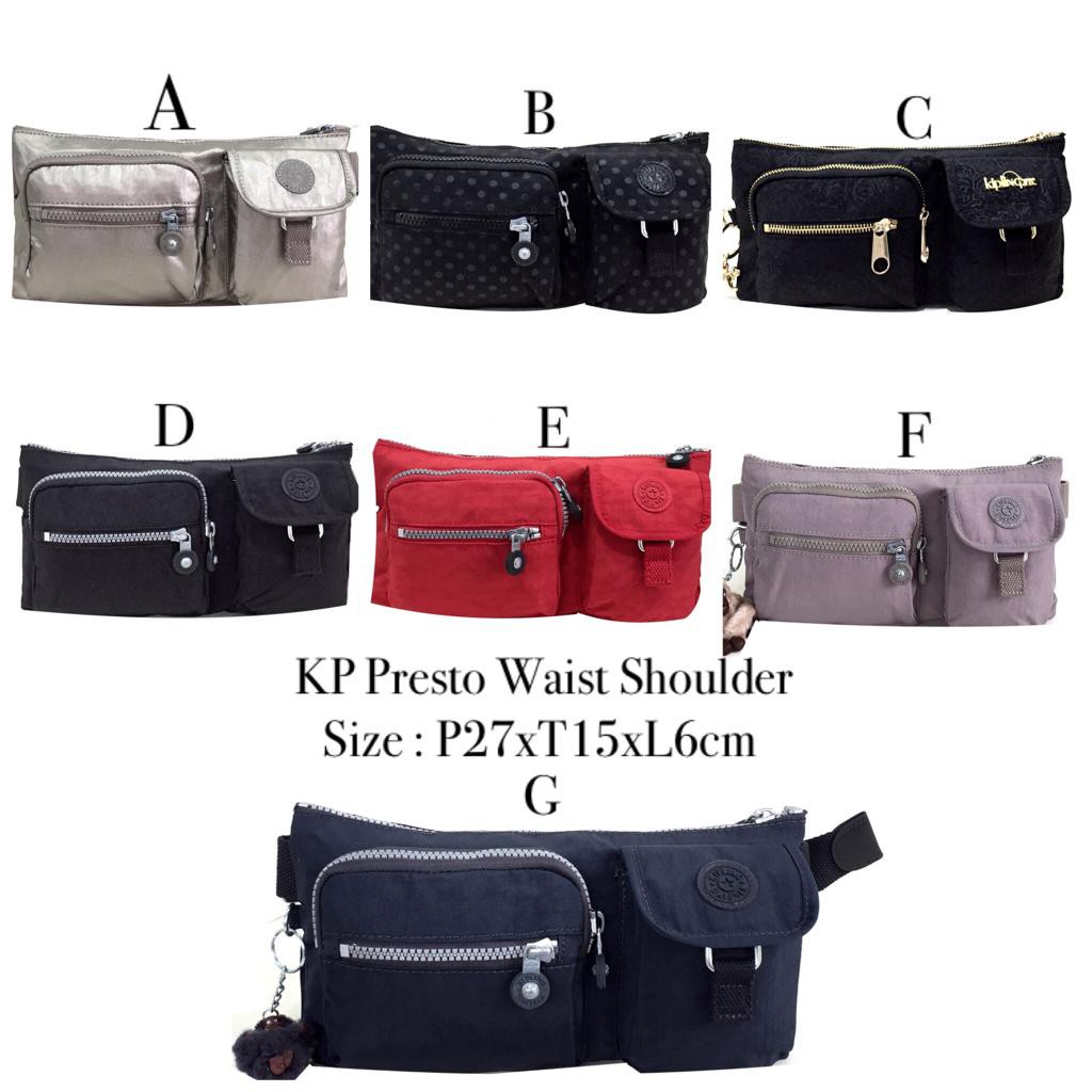 Tas Pinggang Kipling PRESTO Waist bag ORI Tas Umroh Haji Jalan Santai ORIGINAL ASLI Wanita anak