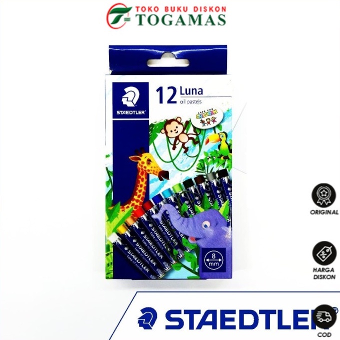 

READY STOCK !! CRAYON LUNA 12 COLOURS BOX 2410 LC12 STAEDTLER