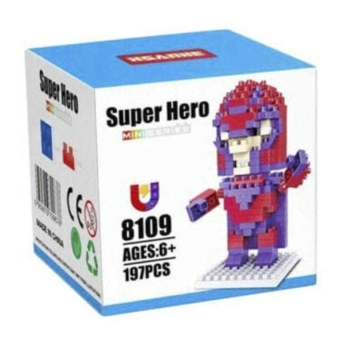 super hero magneto nanoblock lego susun brick mainan edukasi remaja