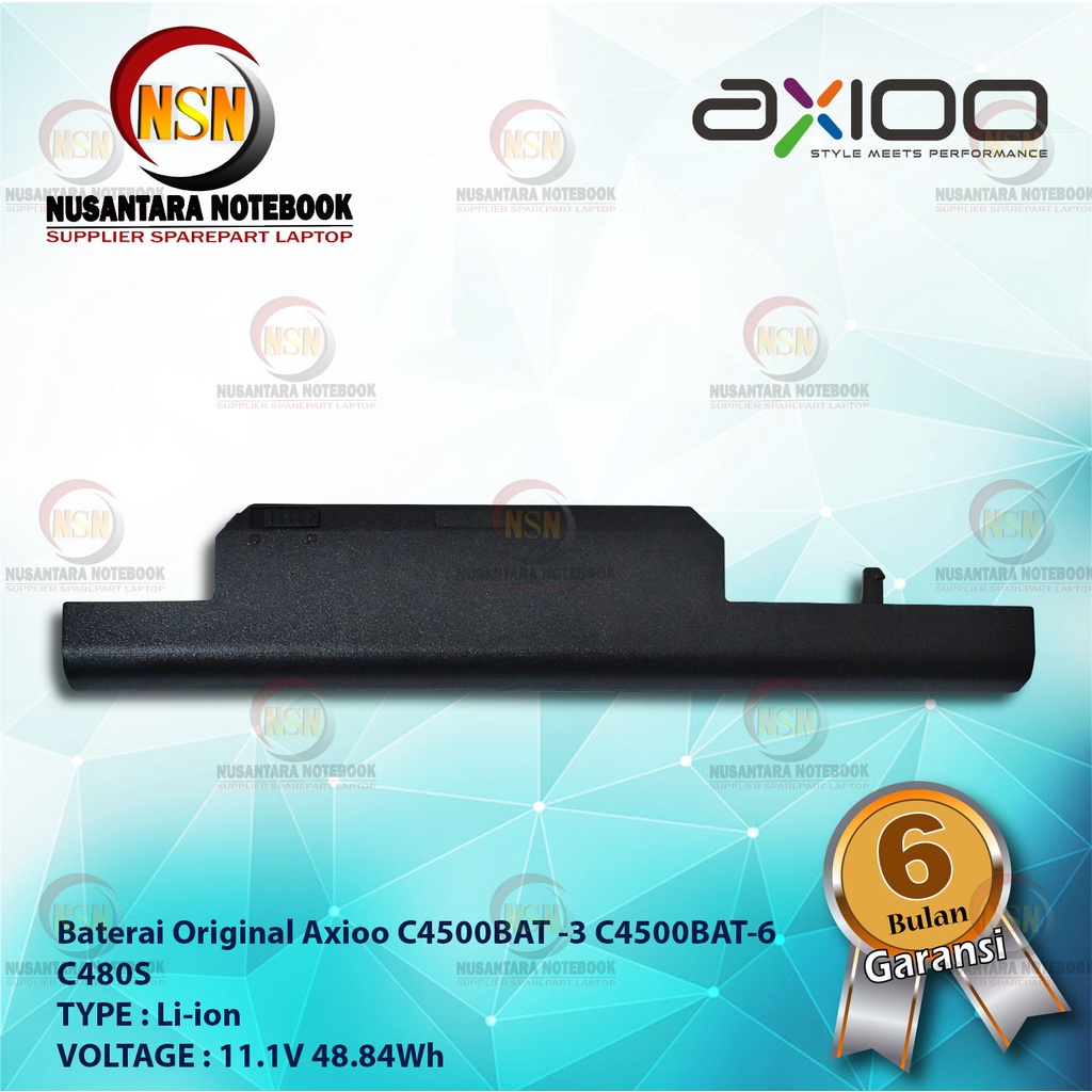 Baterai Laptop Original AXIOO C4500BAT -3 C4500BAT-6 C480S