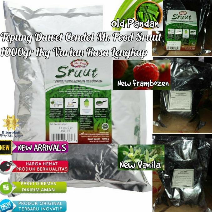 

[[COD]] Tepung Dawet Cendol Mr. Food Sruut Pandan Hijau 1000gr 1kg TERJAMIN Kode 1249