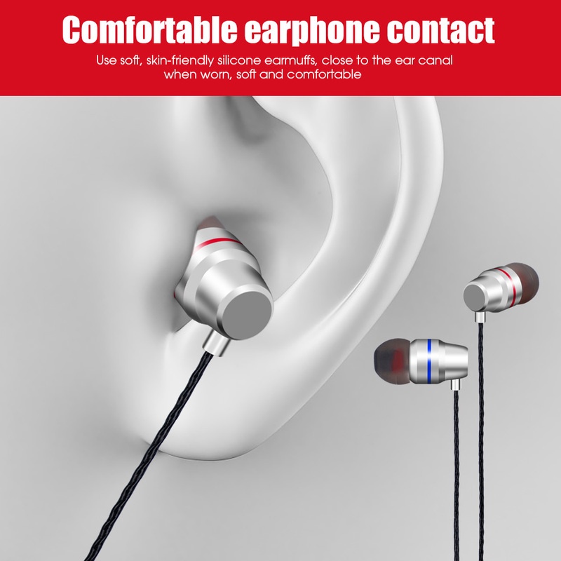 Earphone In Ear Universal Dengan Kabel Jack 3.5mm + Fitur Noise Canceling Dan Mic