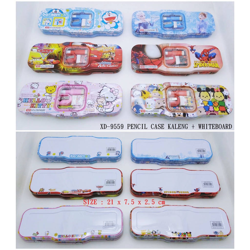 

Tempat Pensil / Pencil Case Kaleng + Whiteboard XD-9559