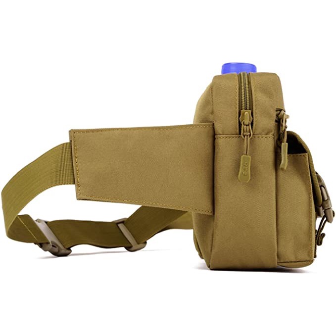 Tactical Waist Bag Military Hip Belt Outdoor Waterproof + Tas Botol