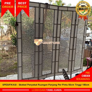   Harga  1 Pintu Daun  Sketsel Penyekat Ruangan Anyaman 