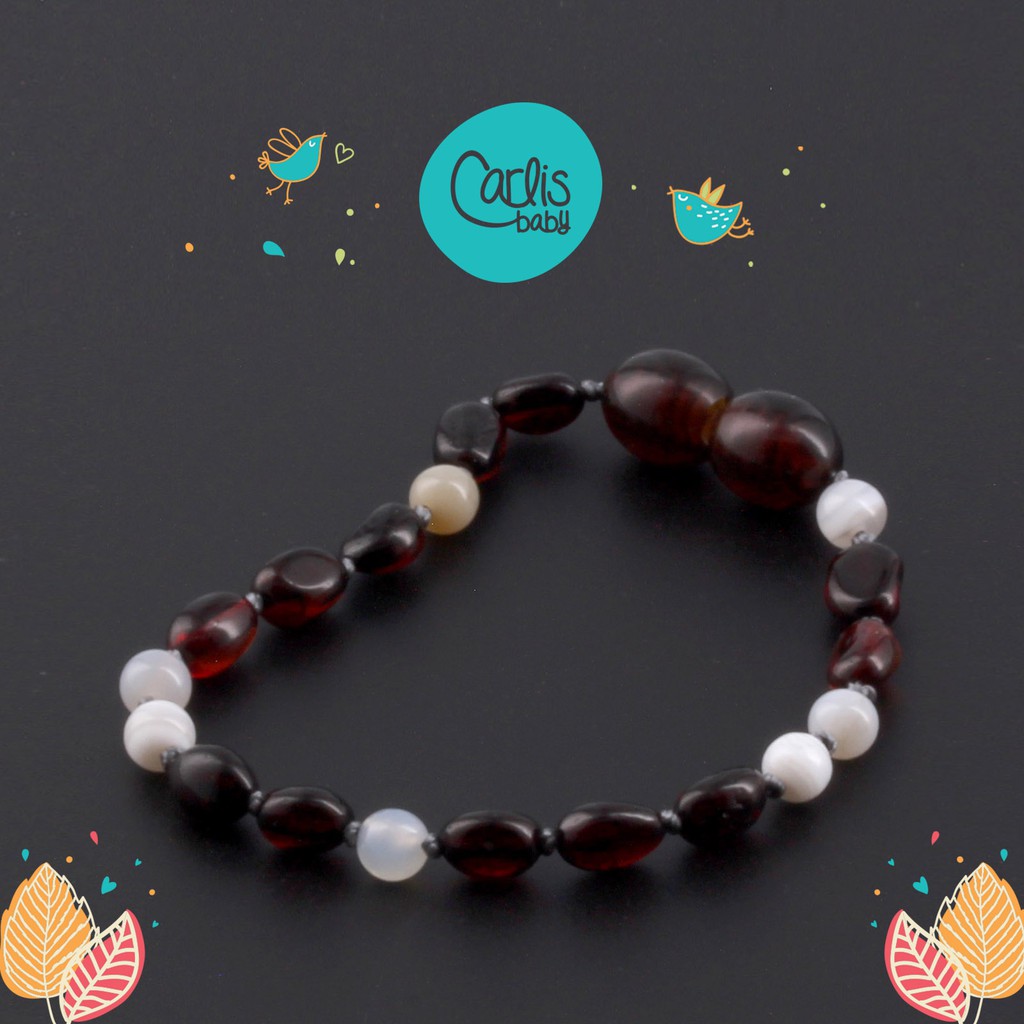 AGL43 Gelang Amber Tumbuh Gigi Bayi By Carlis Baby