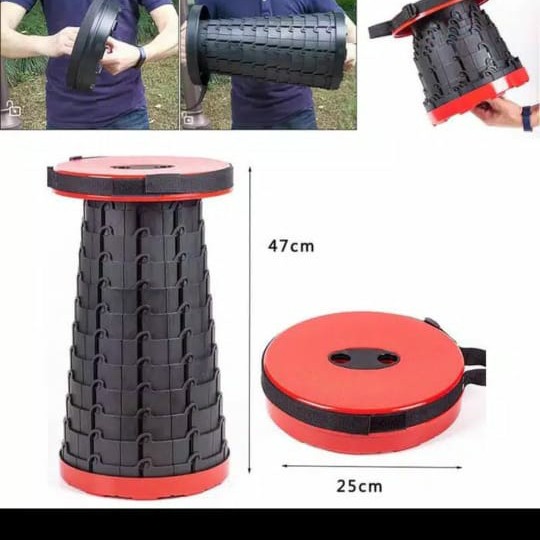 SB Kursi Lipat Portable Telescopic Bangku Pancing Tempat Duduk Camping