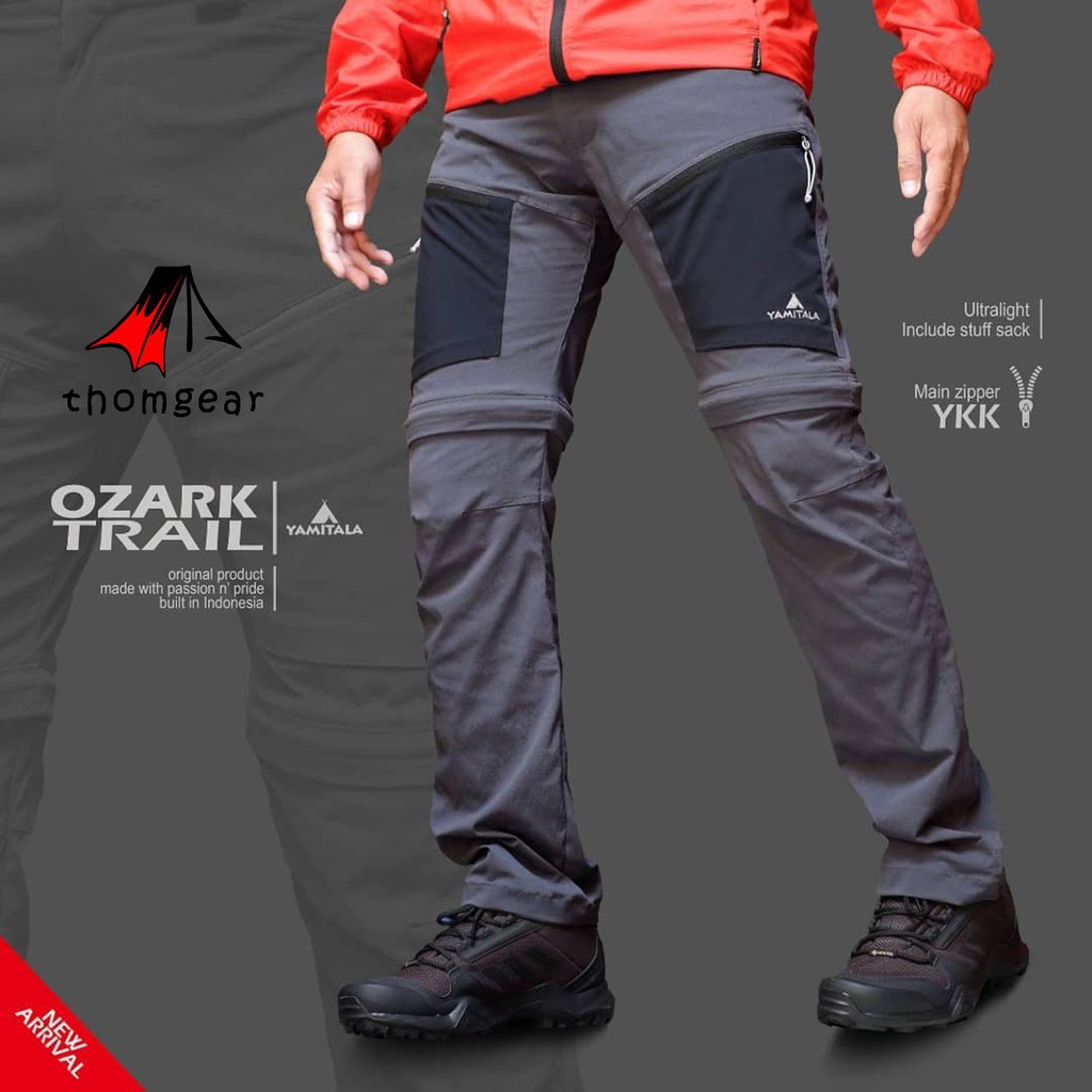 Yamitala Ozark Trail Unisex Celana Panjang Gunung Outdoor Hiking Sambung Pria Wanita Laki Laki Cewek Cewe Cowok Cowo Dewasa Quickdry Stretch Elastis Slim Fit Reguler Karet Pinggang Original Terbaru Ukuran S Xl 27 Jumbo Thomgear