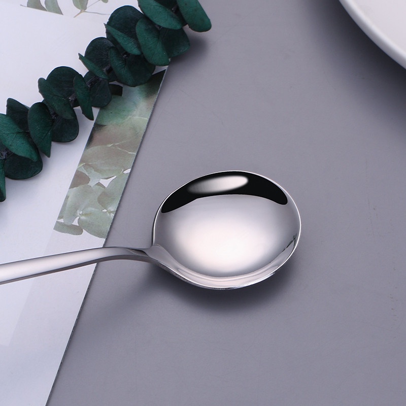 1 pcs Sendok garpu stainless steel peralatan makan gaya Korea sendok