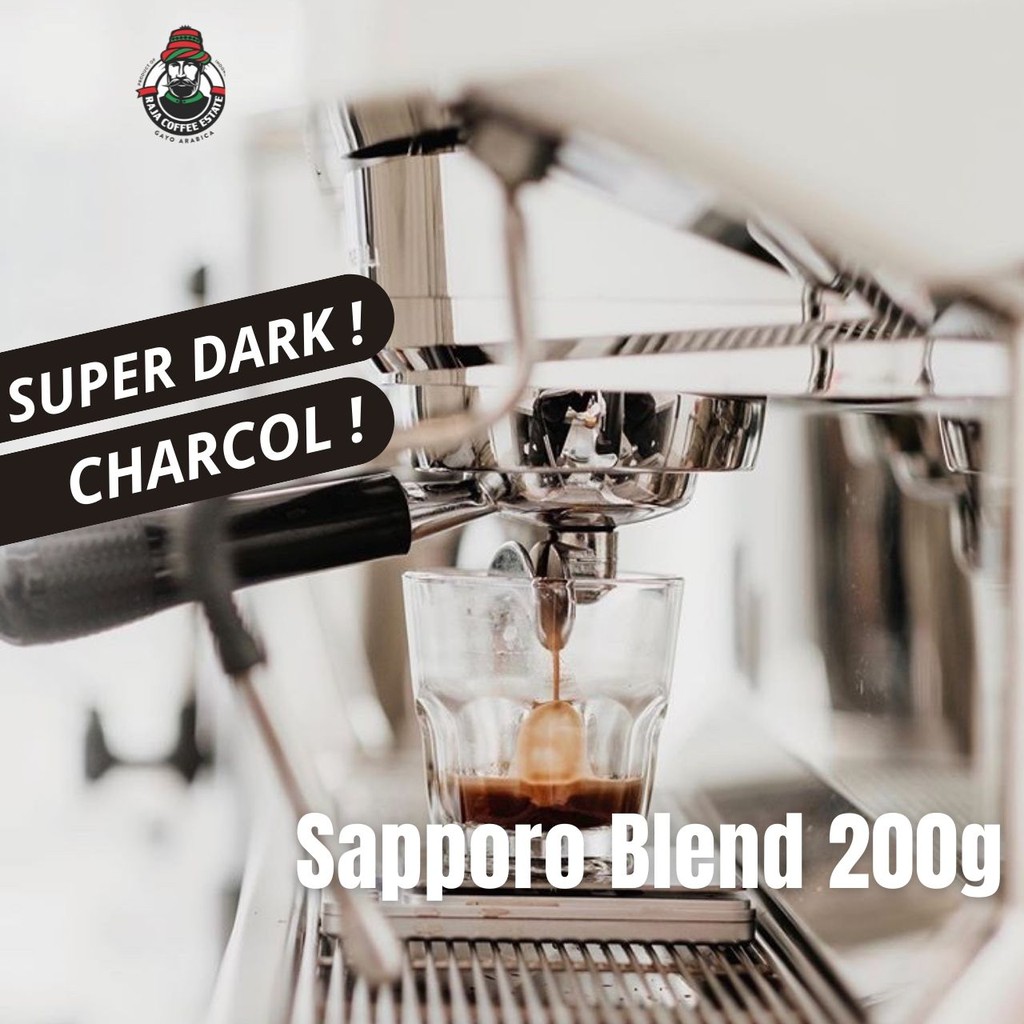 

RAJA COFFEE ESTATE SAPPORO BLEND 200G KOPI BIJI BUBUK ARABIKA ACEH GAYO JAMIN FRESH ROAST