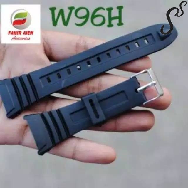 STRAP TALI JAM CASIO W96-H W-96H W 96 H W96H RUBBER STRAP TALI JAM TANGAN CASIO W96H MURAH
