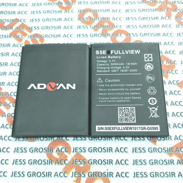 Baterai Battery Batre Double Power ADVAN S5E FULL VIEW 4G LTE 5 Inchi