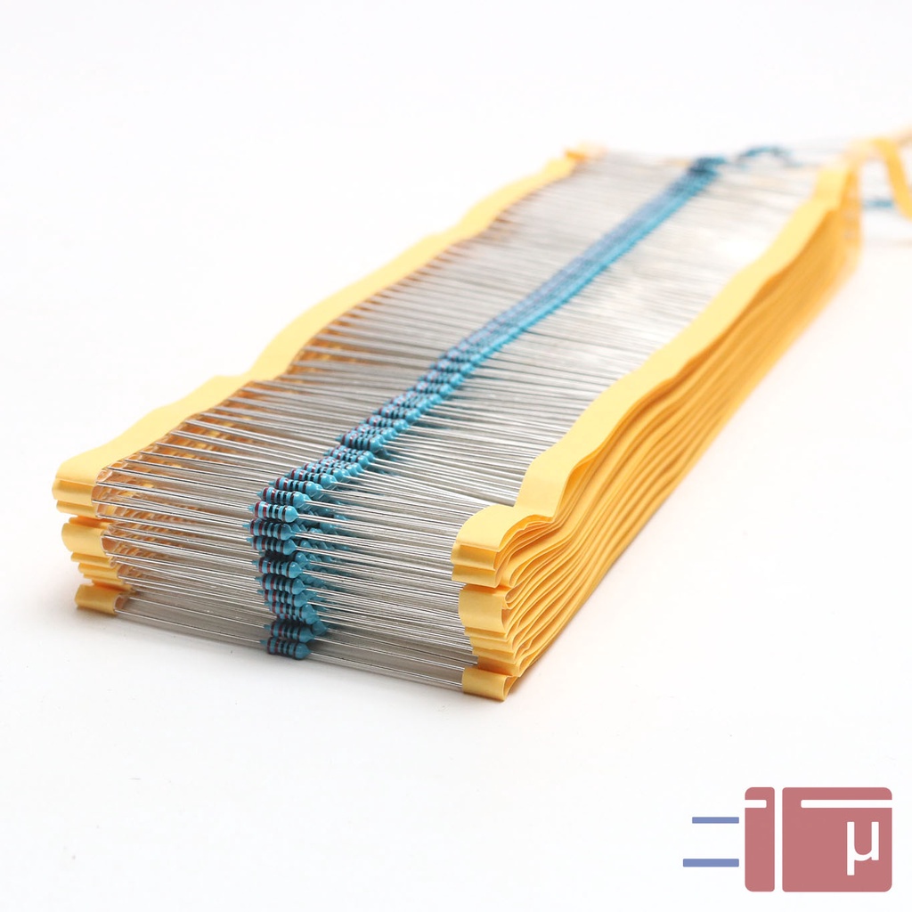 x10 Resistor 220R 220 Ohm 1/4W Metal Film 1% Taiwan Kaki Tembaga