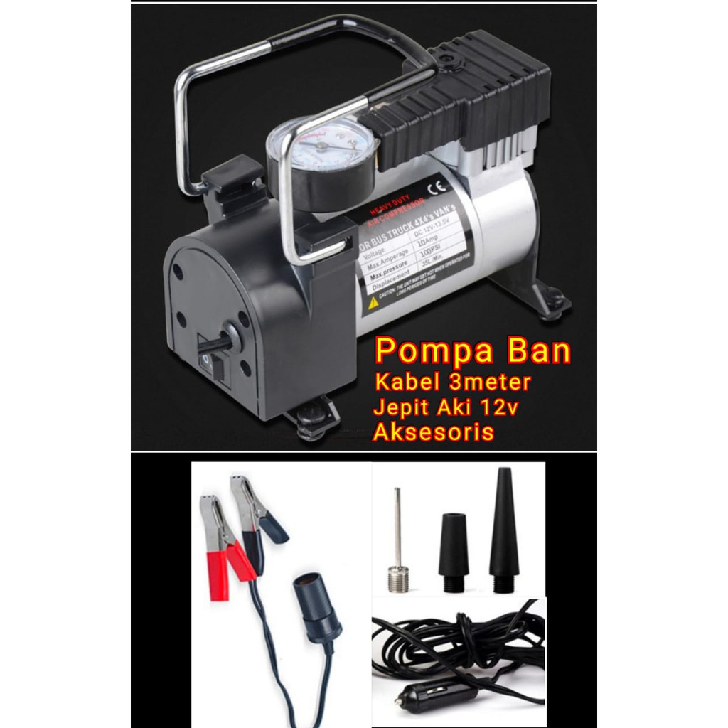 Pompa Angin Kompresor mini / Pompa Mobil Pompa Motor Pompa Sepeda / Compresor mini pump