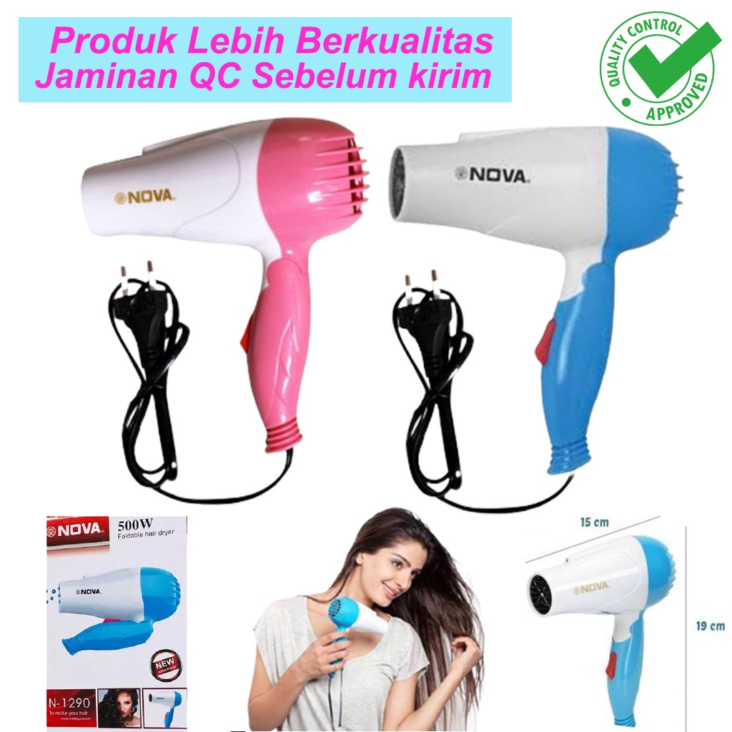 Nova Hair Dryer Pengering Rambut Lipat - 500W