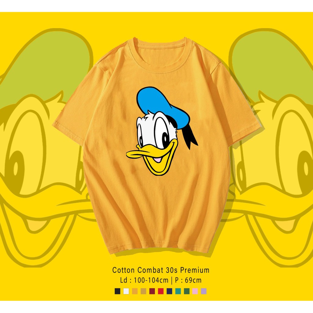 DONALD FACE / TERMURAH BAJU KAOS KATUN WANITA/ PRIA UNISEX LENGAN PENDEK / TUMBLR TEE