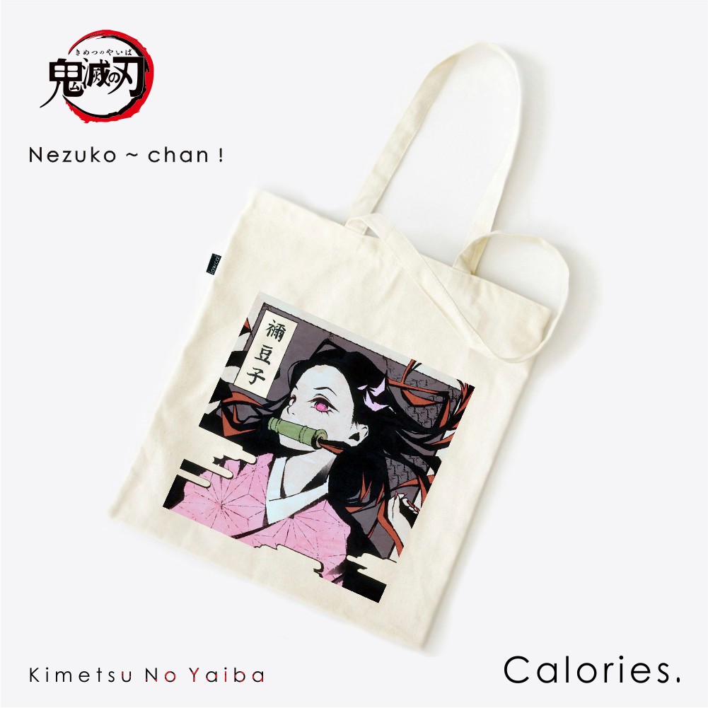 Totebag Demon Slayer Tanjiro Nezuko Inosuke Zenitsu Daki  #TODS