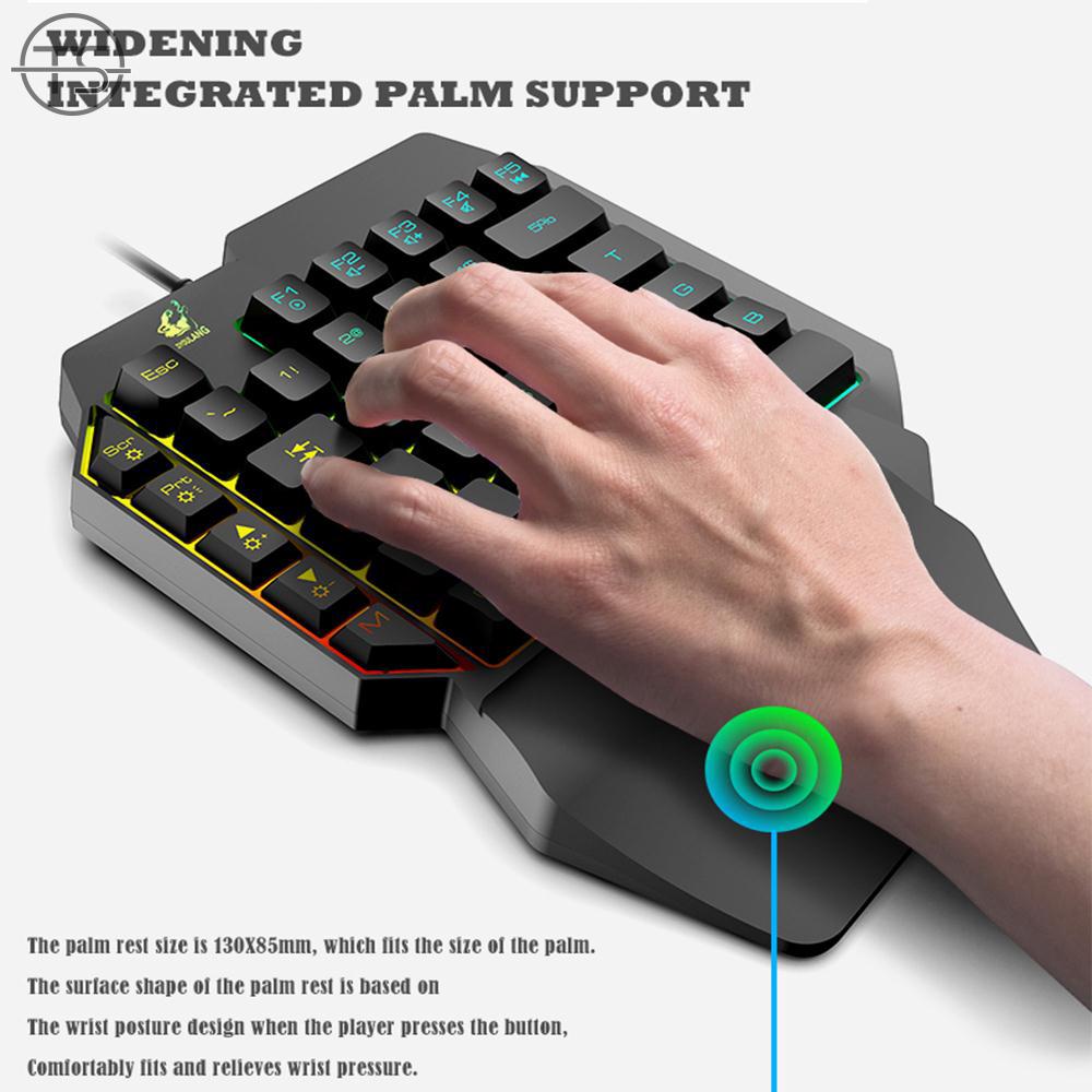 SONG Game Keypad One-Hand Keyboard USB 35 KEYS Esport