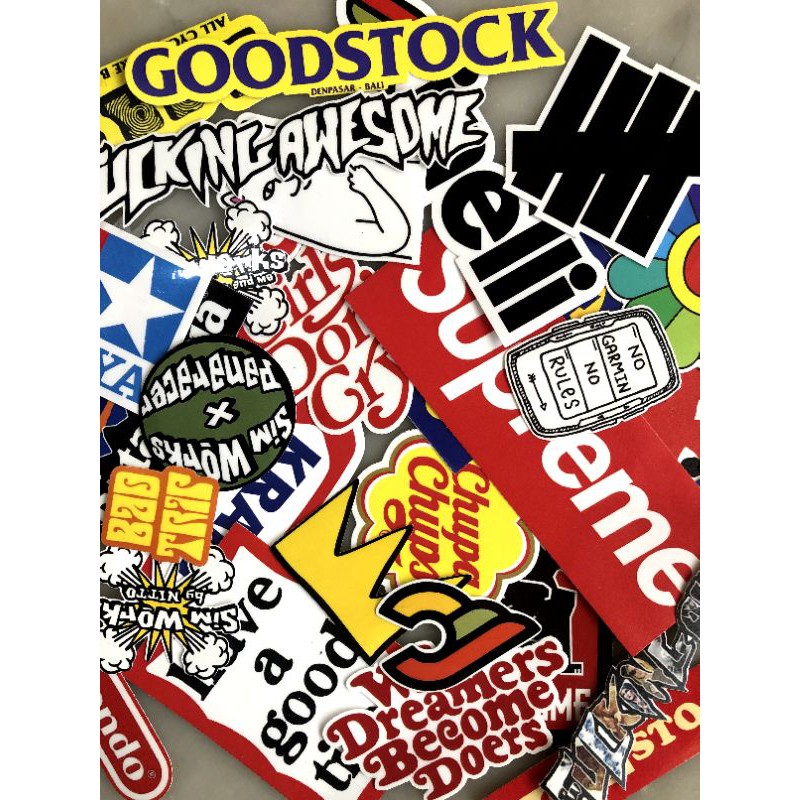 

Sticker Pack Mix 5pcs / Stiker Tumblr / Stiker Brand / Stiker Laptop / Stiker Kulkas / Stiker Pack