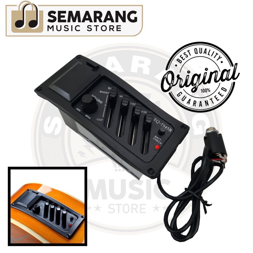 ORIGINAL!!! Preamp Equalizer Gitar Akustik Elektrik 7545R Import