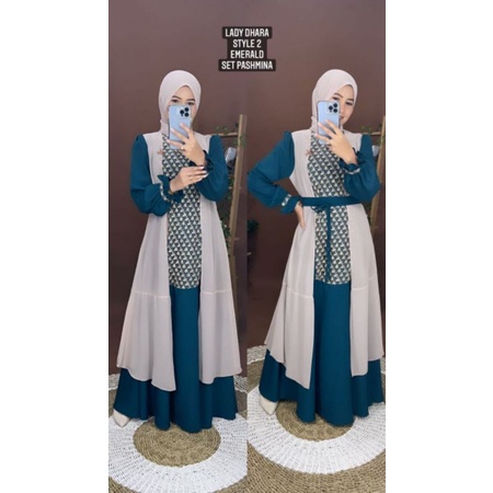 lady dhara dres by aden (ready setock)