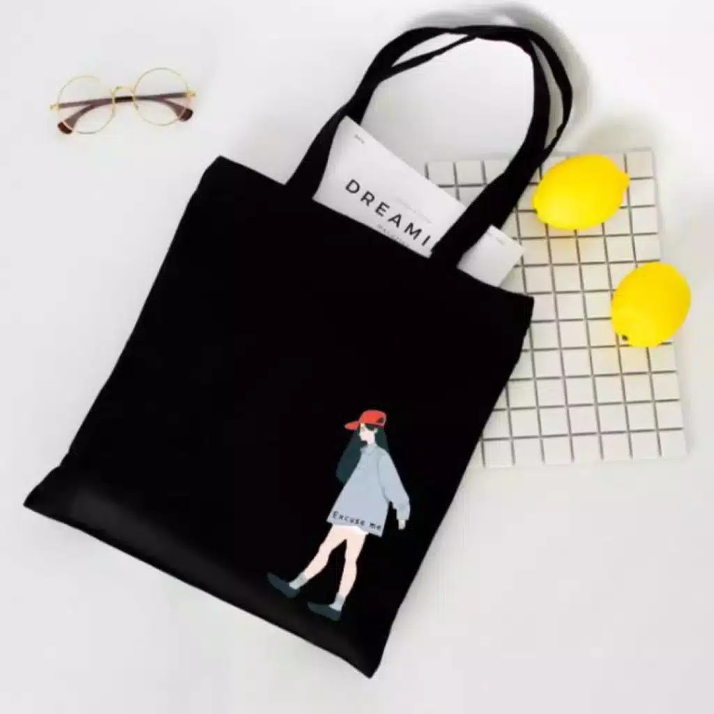 LOVI_ID - EXCUSE ME Tas Tote Totebag Wanita GIRL SWAG