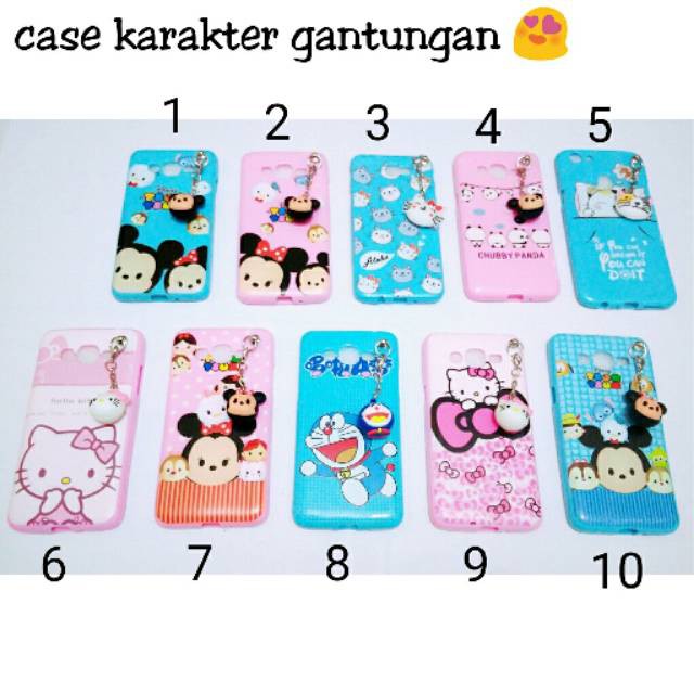 Softcase Case Karakter + Gantungan Xiaomi 5x/Mi A1/4A/4X/ Note 4