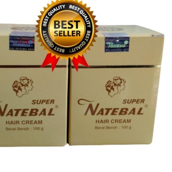 ☀ NATEBAL hair cream super-minyak rambut penghitam alami ⅎ