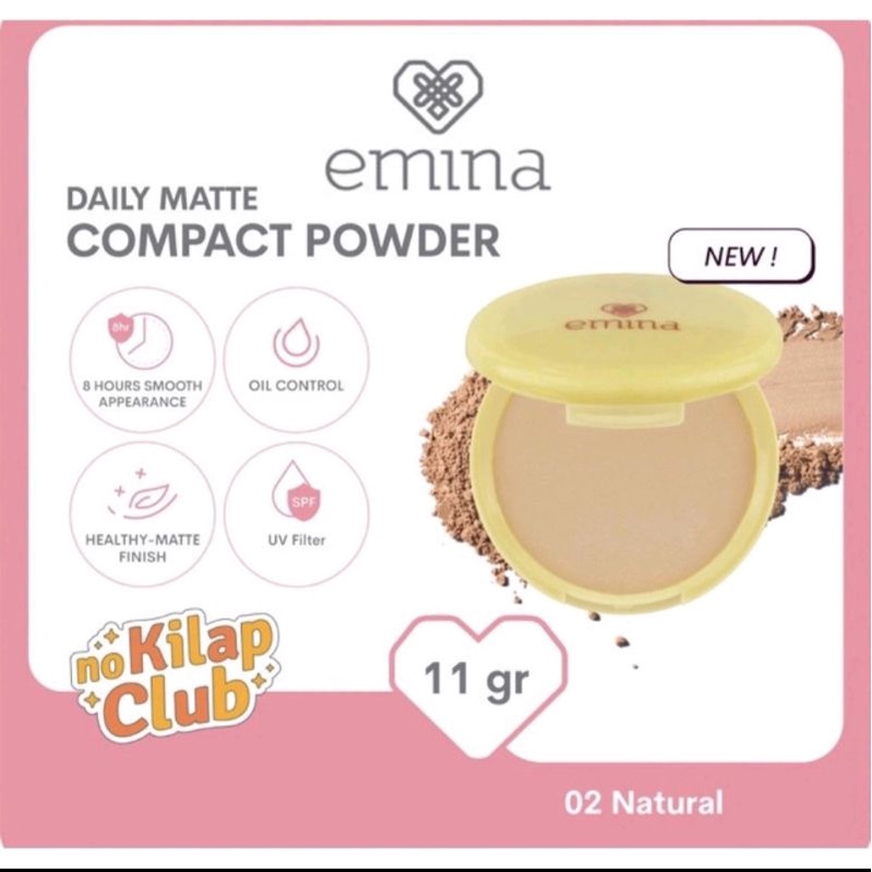 ☀️cahaya acc☀️emina compact powder daily matte