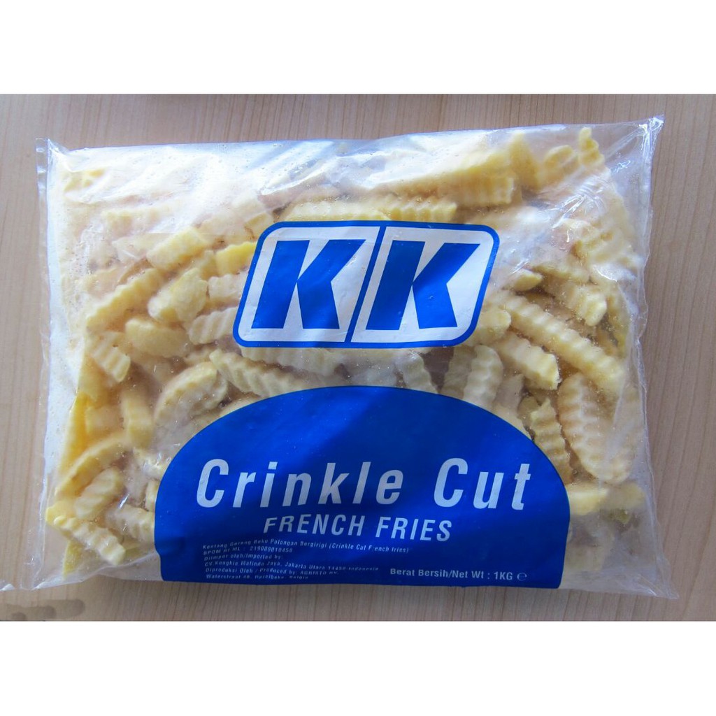 KK 1 kg Kentang Goreng Beku ( French Fries) Crinkle Cut