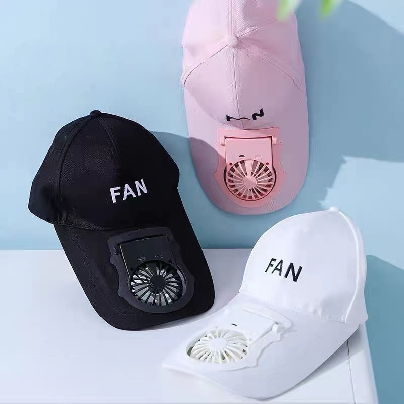 【T007】Skyhigh FASHION TRAVELING TOPI KIPAS ANGIN USB MINI, CAP WITH MINIFAN, USB CHARGE