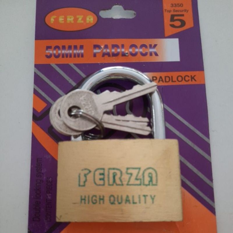 Gembok besar 50 mm FRED gembok per press kunci gembok pintu pagar padat kunci pintu pagar