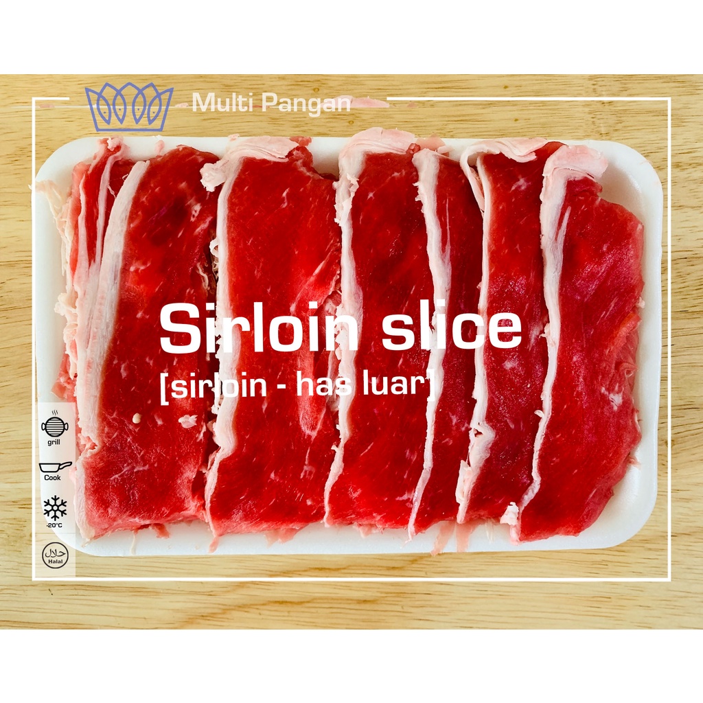 

Daging sapi - Beef slice sirloin (500gr)