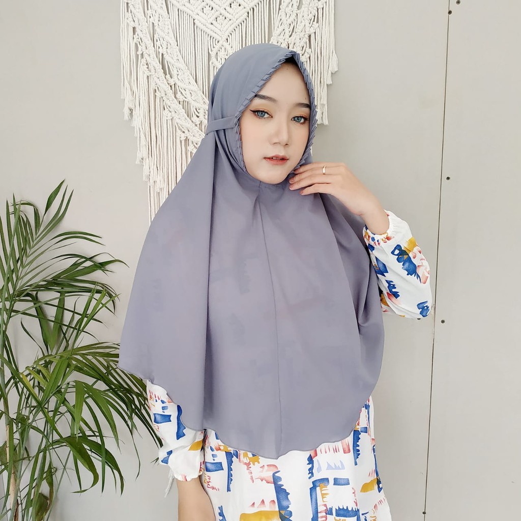 Hijab instan Sarah Lipit Jilbab Instan Bergo Sarah Lipiit Kerudung Instan Premium Diamond-SARAH MISTYGREY