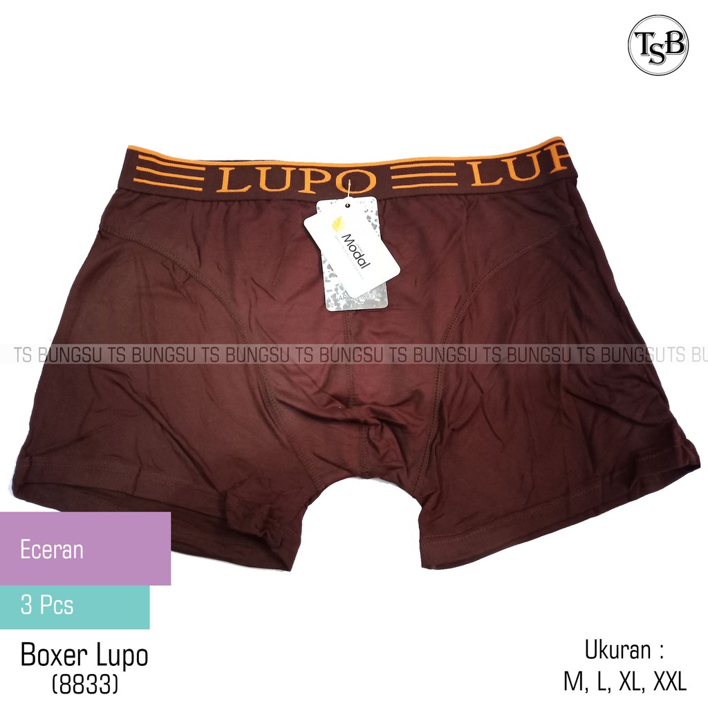 [LUPO UNDERWEAR] BOXER LUPO ART 8833 FASHION MEN'S UNDERWEAR