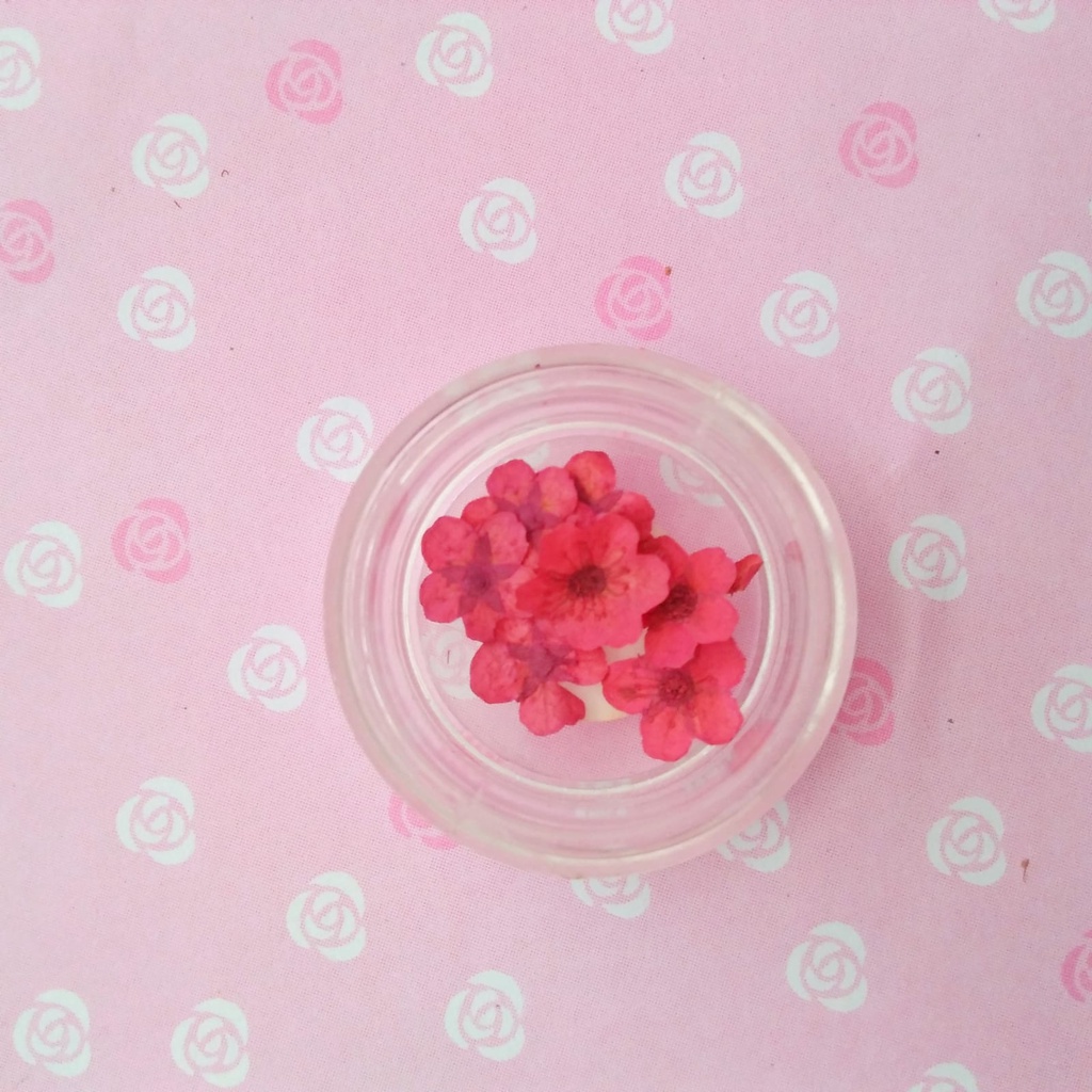 DEKORASI SLIME / CLAY / NAIL ART DY FLOWER JAR / BUNGA KERING