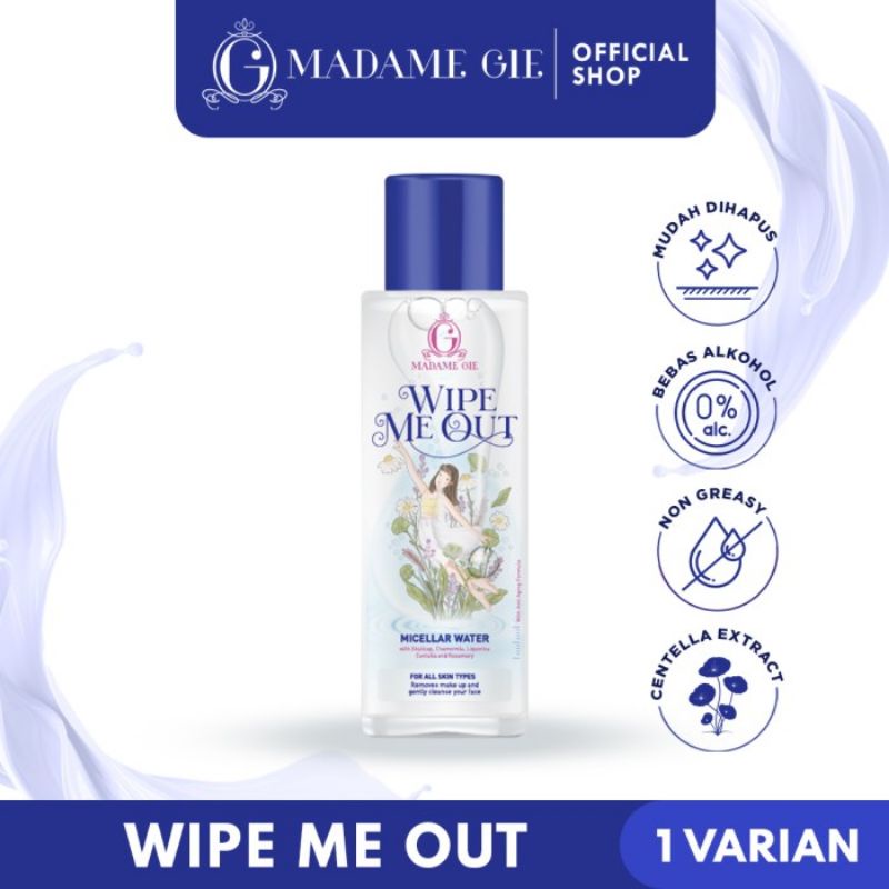 Madame Gie Madame Wipe Me Out Micellar Water 80ml