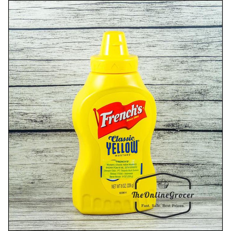 

FRENCH'S CLASSIC YELLOW MUSTARD SAUCE - SAUS MUSTARD 226GR