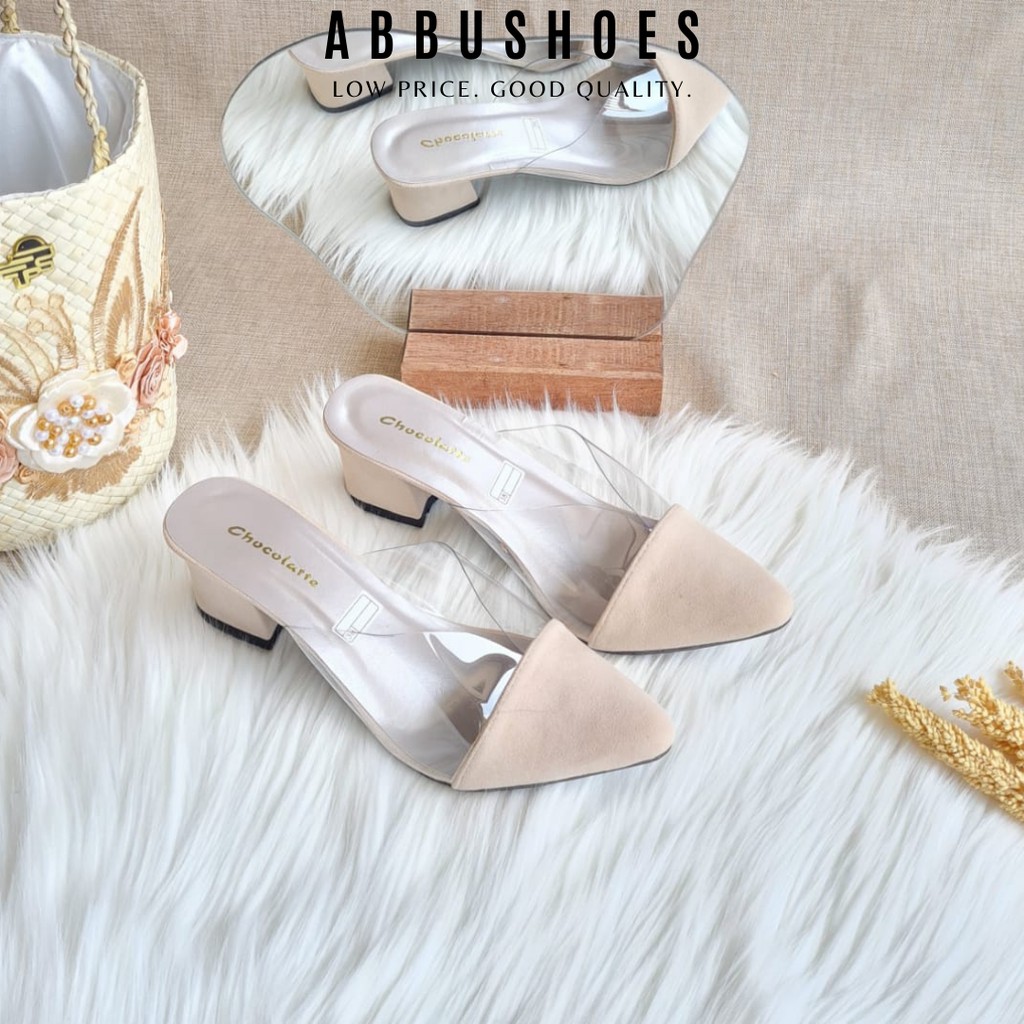 COD ABBUSHOES AMT 05 SEPATU HAK MIKA TERBARU CANTIK