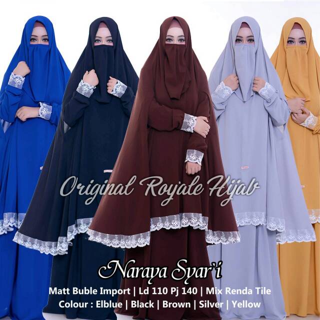 Naraya Syar'i/Syar'i Jumbo/Syar'i Polos/Syar'i Murah/Gamis Cadar/Gamis Murah/Syar'i Murah/Gamis XXL