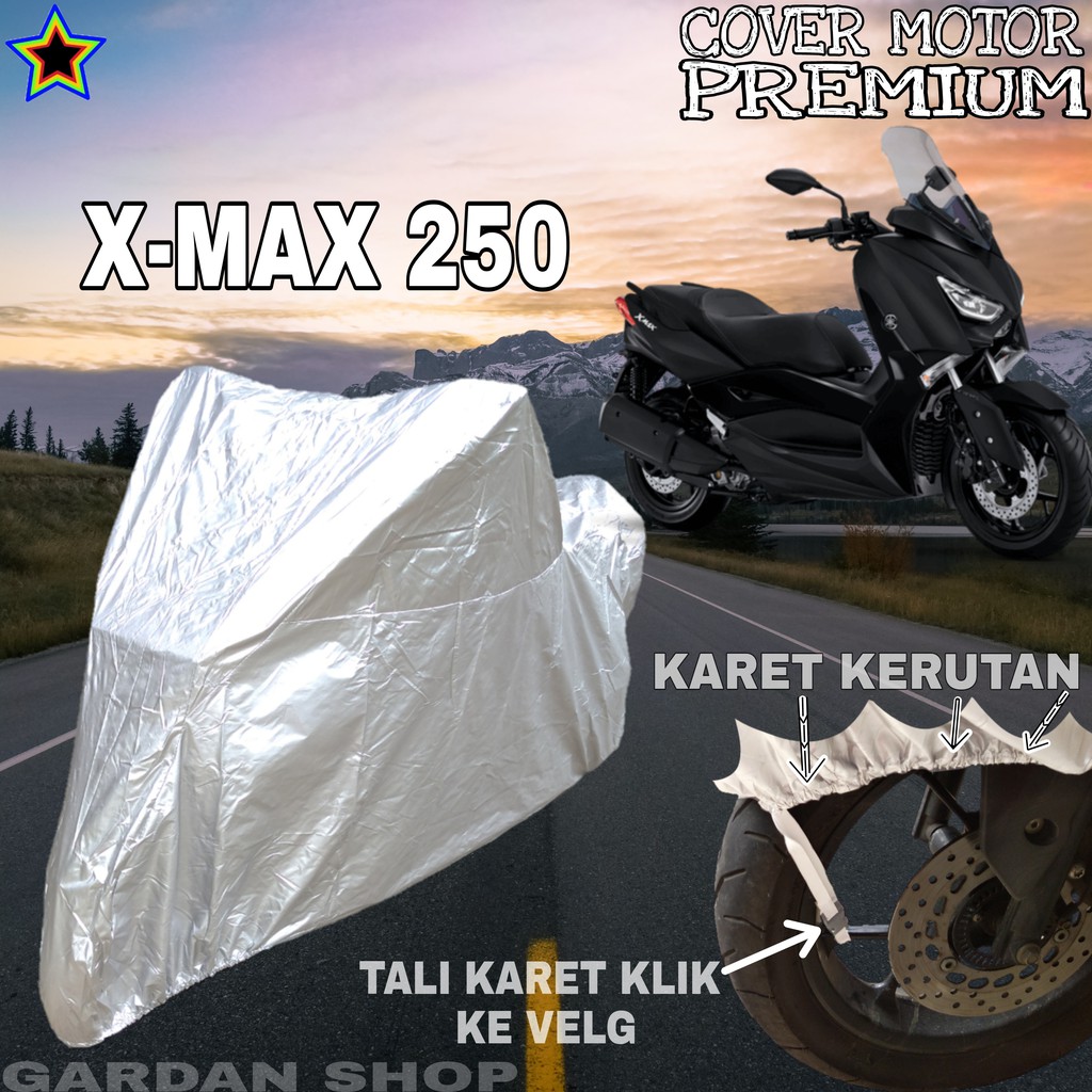 Sarung Motor N-MAX 250 SILVER POLOS Body Cover Penutup Motor N-max PREMIUM