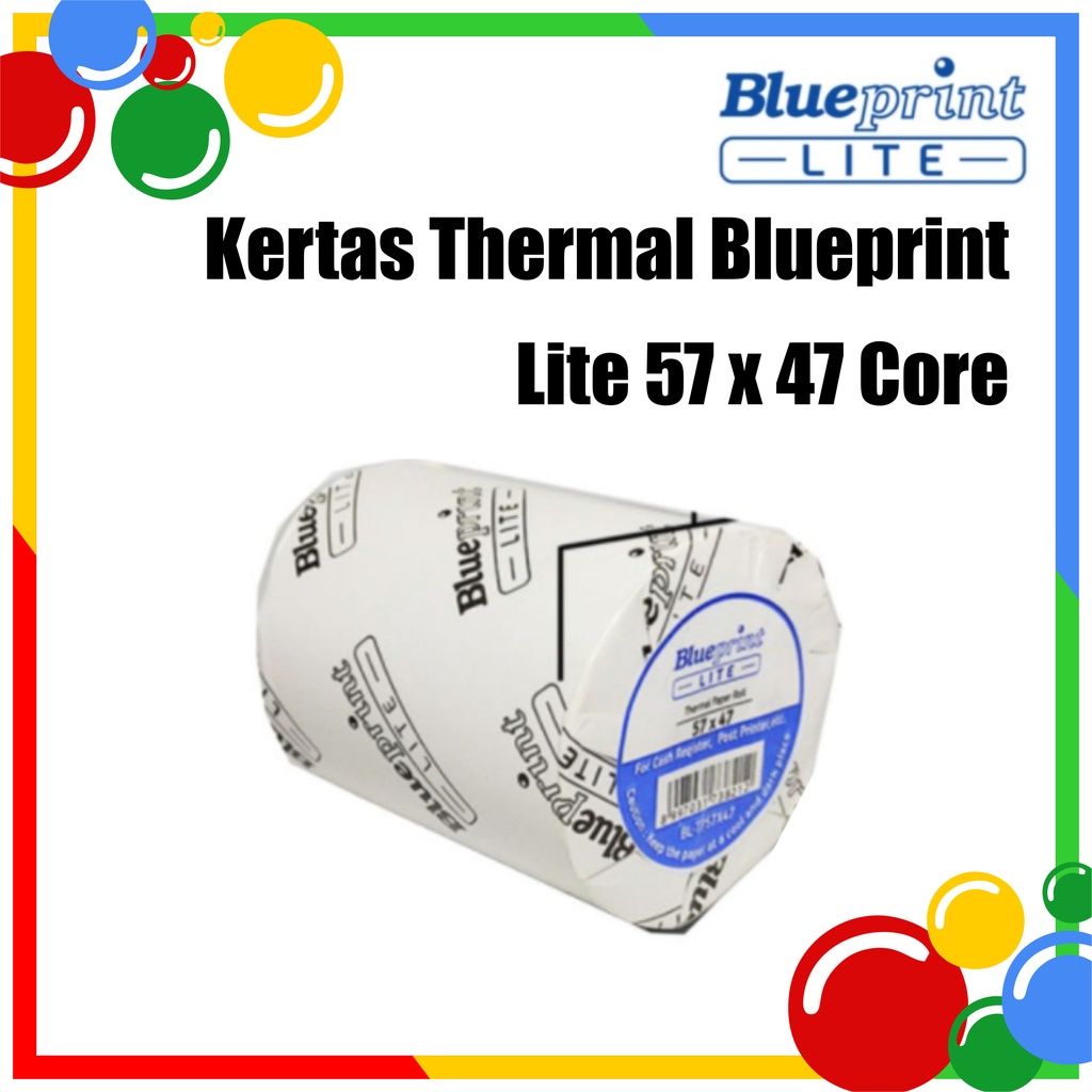 

Kertas Struk / Kertas Kasir / Kertas Thermal BLUEPRINT Lite 57x47 mm